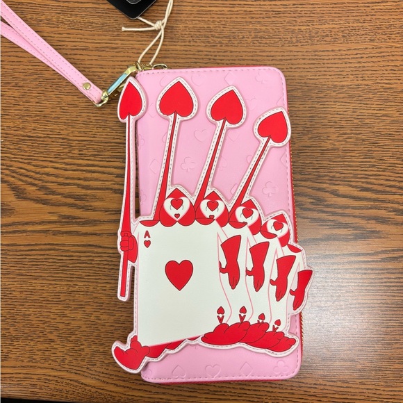 Loungefly Handbags - Loungefly Disney Alice In Wonderland Ace of Spades Zip-Around Wallet. NWT